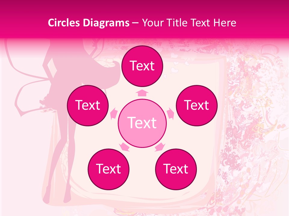 Decoration Beautiful Elf PowerPoint Template