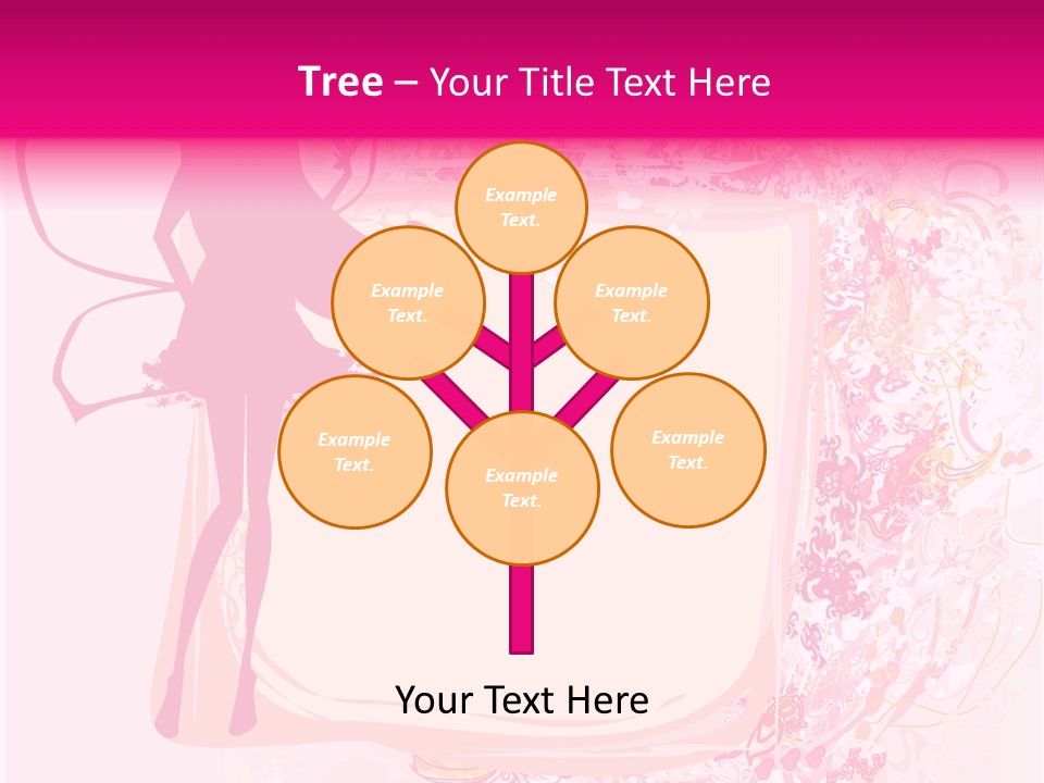 Decoration Beautiful Elf PowerPoint Template