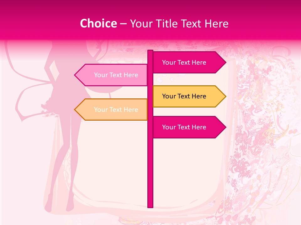 Decoration Beautiful Elf PowerPoint Template