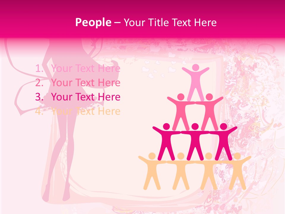 Decoration Beautiful Elf PowerPoint Template