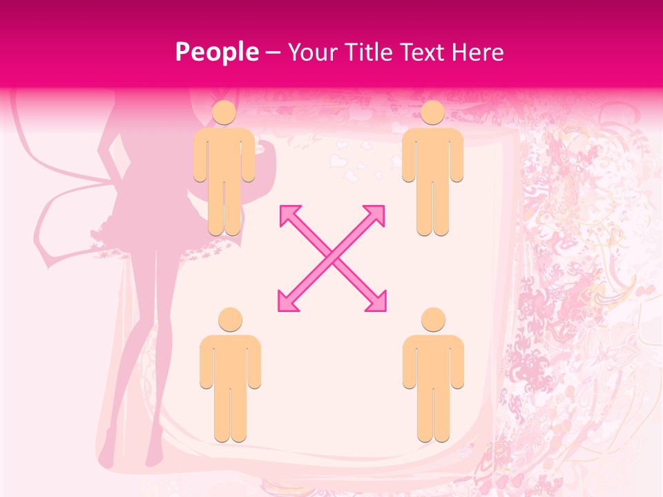 Decoration Beautiful Elf PowerPoint Template