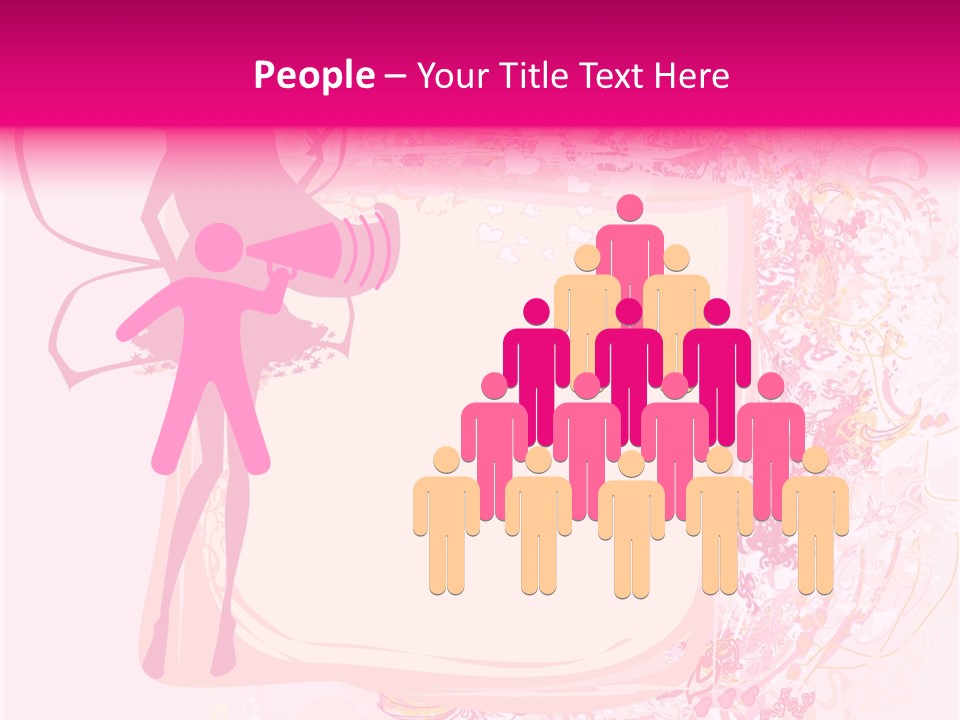 Decoration Beautiful Elf PowerPoint Template