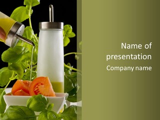 Kucharka Miesza Pomidor PowerPoint Template