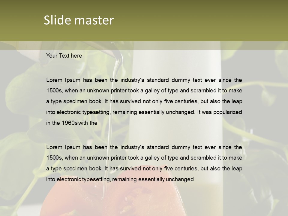 Kucharka Miesza Pomidor PowerPoint Template