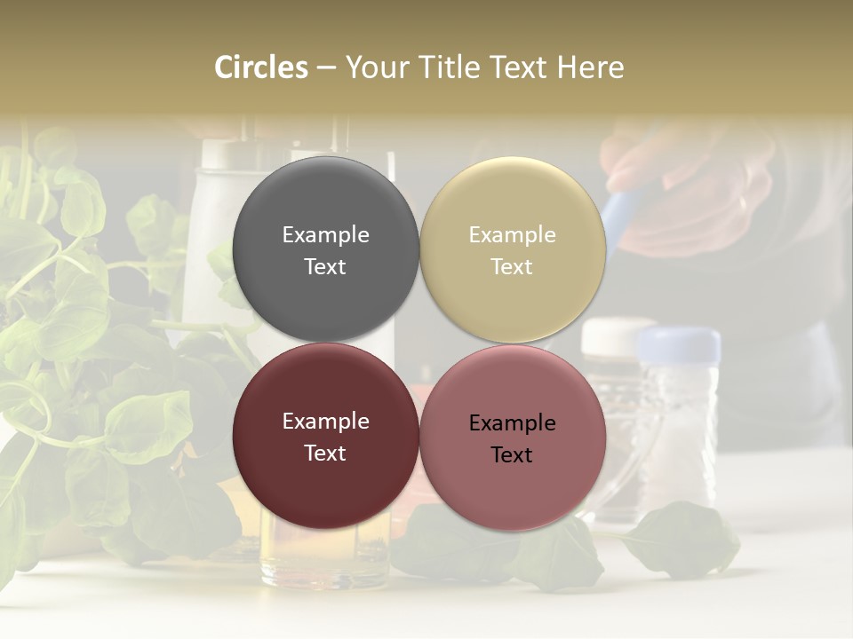 Miesza Kuchnia Przygotowanie PowerPoint Template