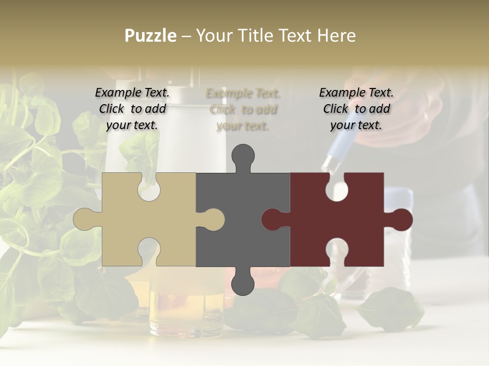 Miesza Kuchnia Przygotowanie PowerPoint Template