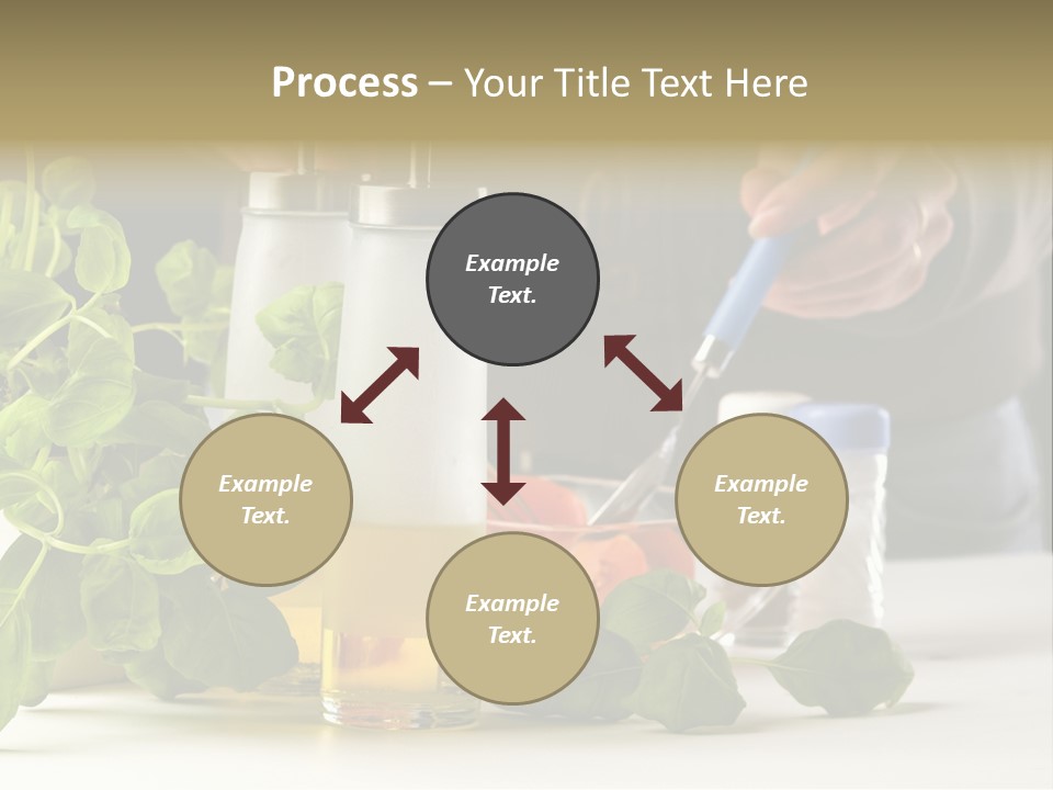 Miesza Kuchnia Przygotowanie PowerPoint Template