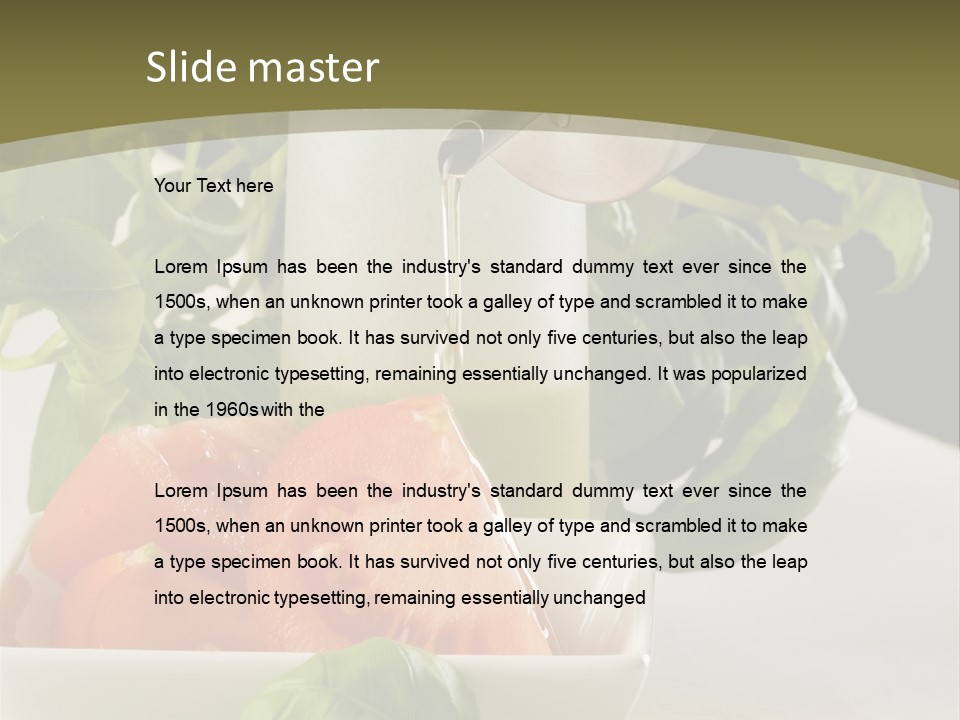 Oliwa Posi Przygotowanie PowerPoint Template