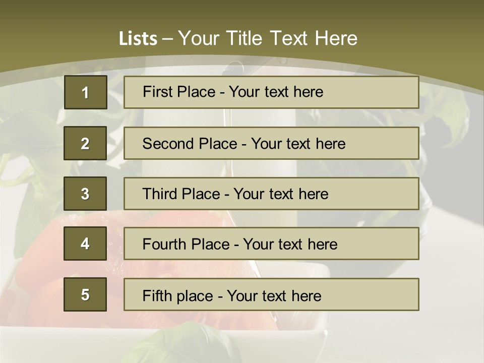 Oliwa Posi Przygotowanie PowerPoint Template