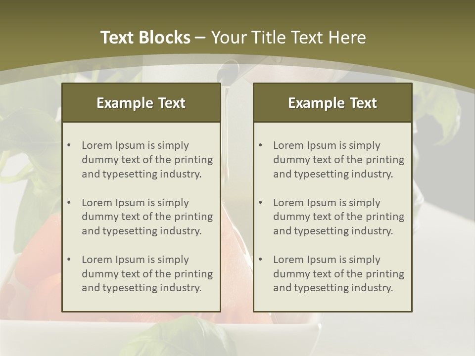 Oliwa Posi Przygotowanie PowerPoint Template