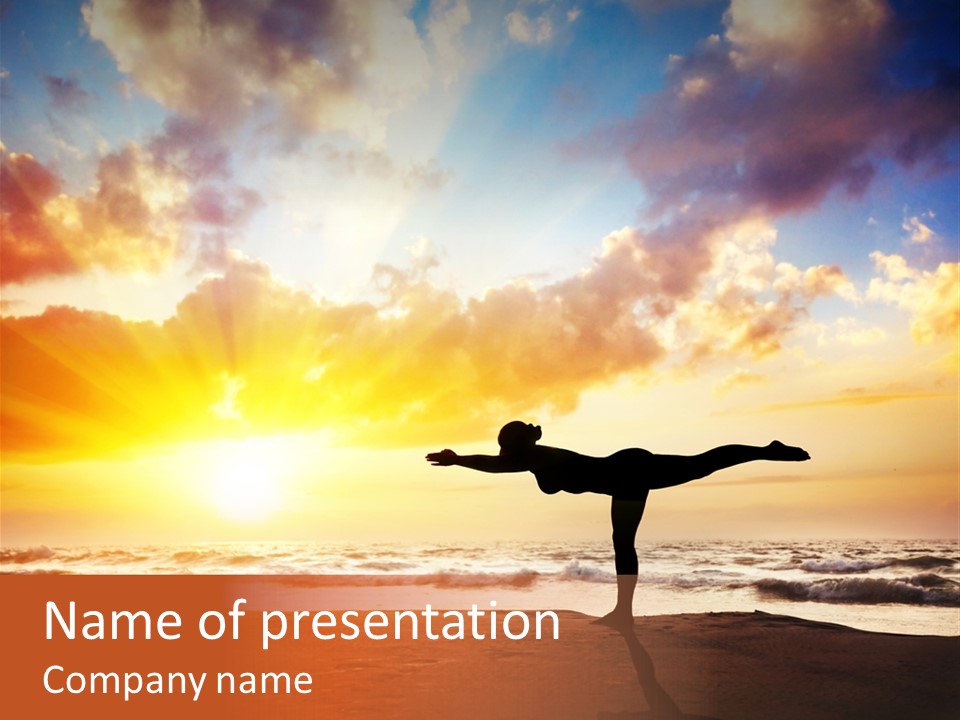 Hatha India Meditation PowerPoint Template