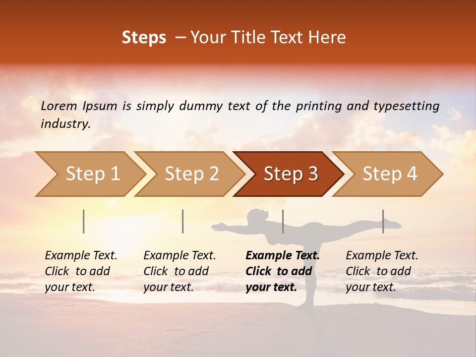 Hatha India Meditation PowerPoint Template