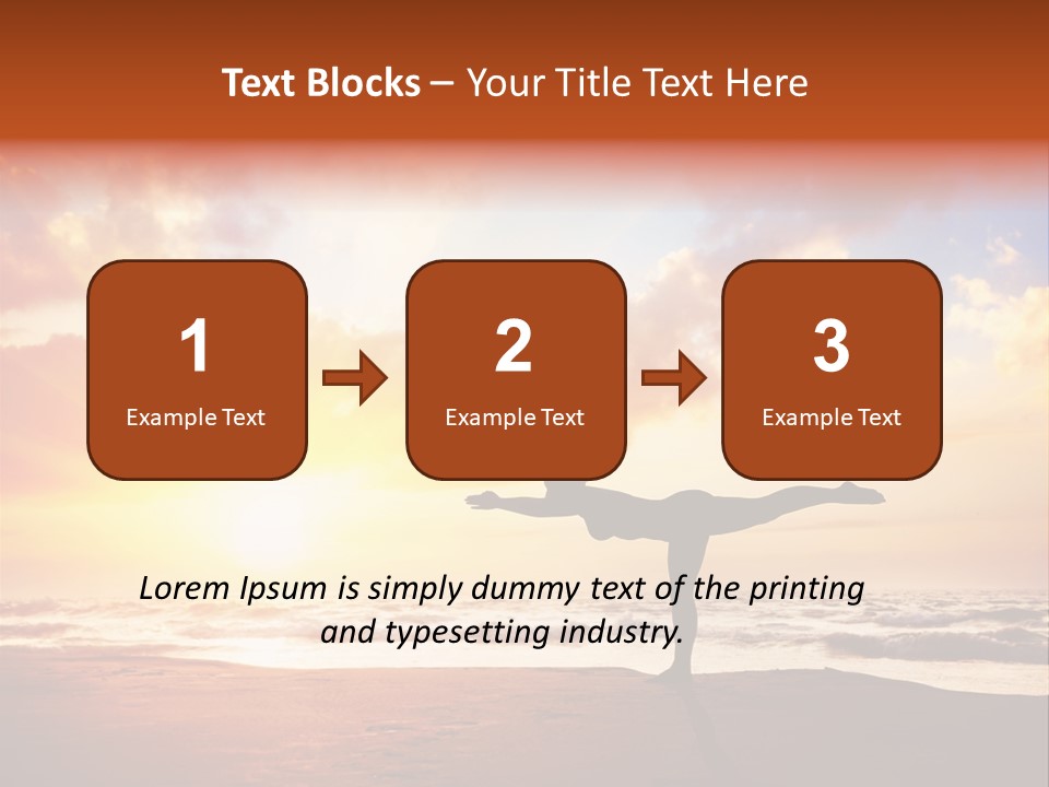 Hatha India Meditation PowerPoint Template