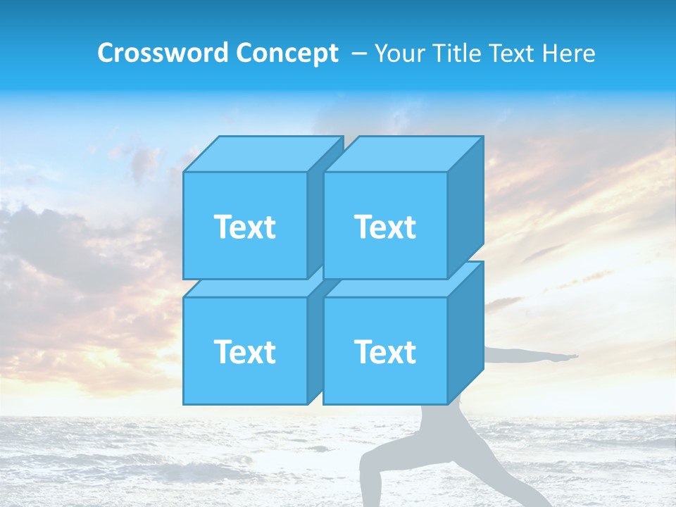 Relaxation Position Sand PowerPoint Template