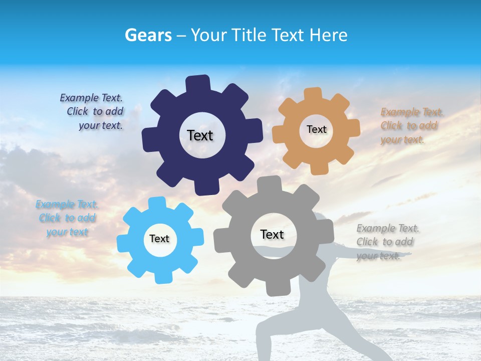 Relaxation Position Sand PowerPoint Template