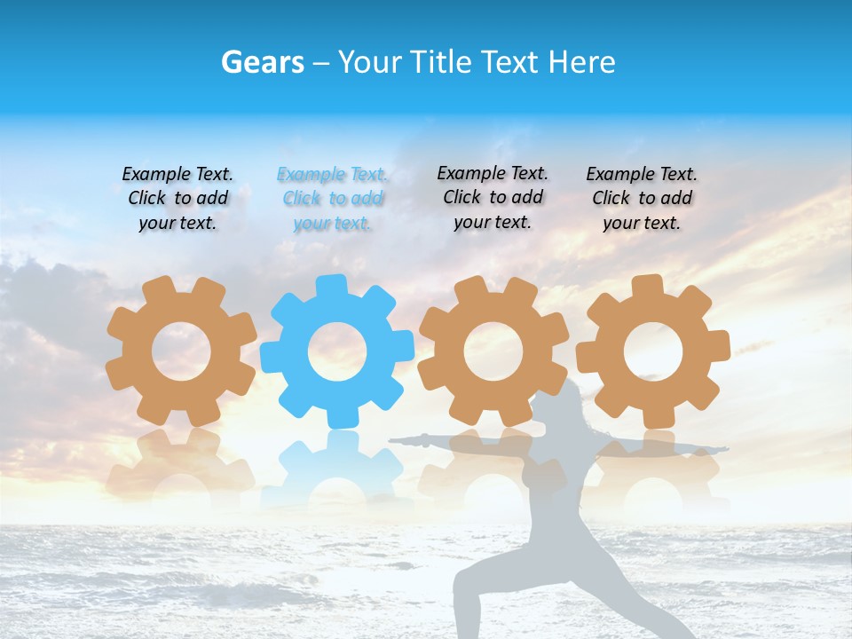 Relaxation Position Sand PowerPoint Template