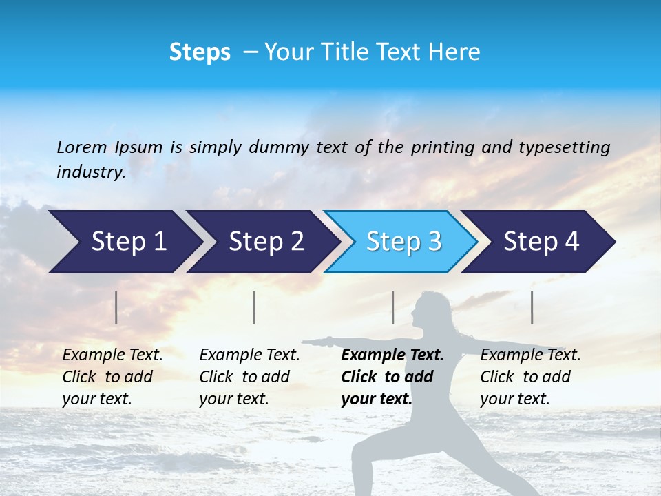 Relaxation Position Sand PowerPoint Template