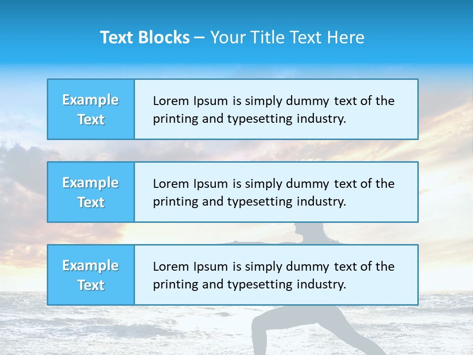 Relaxation Position Sand PowerPoint Template