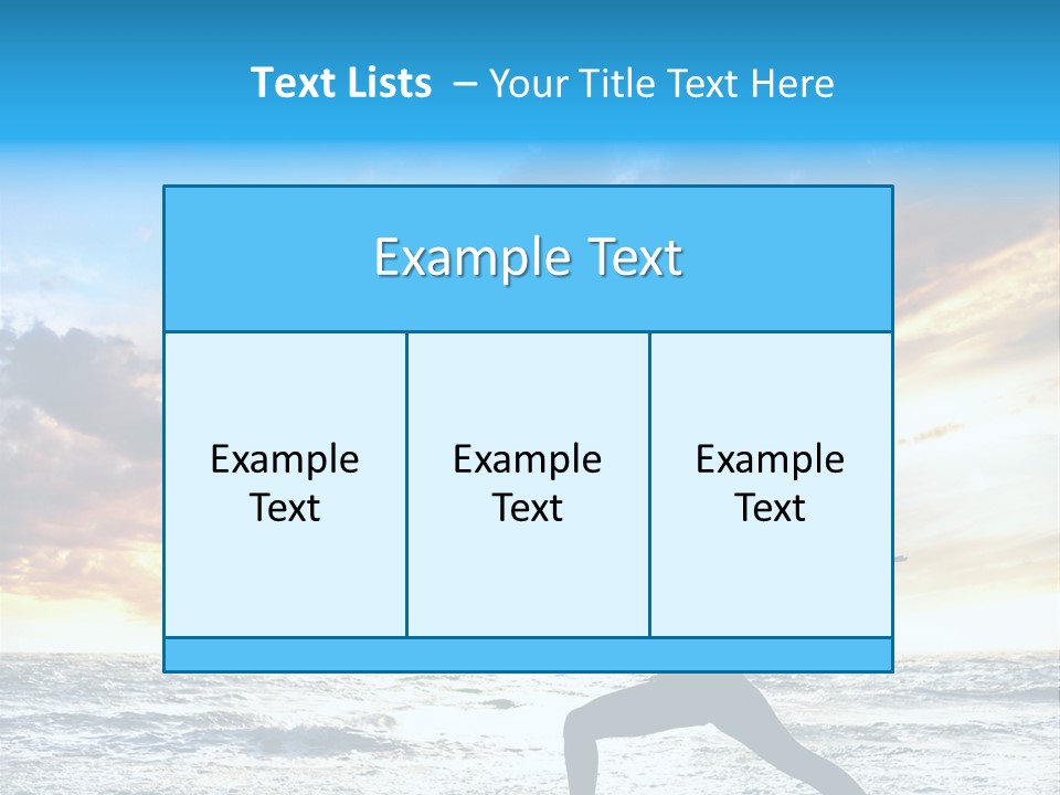 Relaxation Position Sand PowerPoint Template