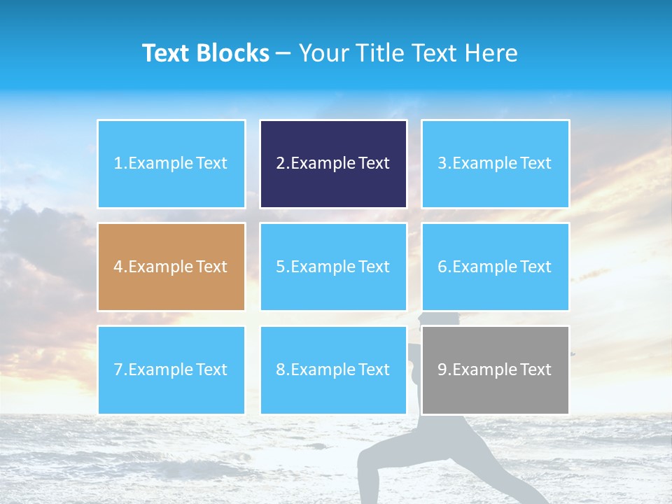 Relaxation Position Sand PowerPoint Template