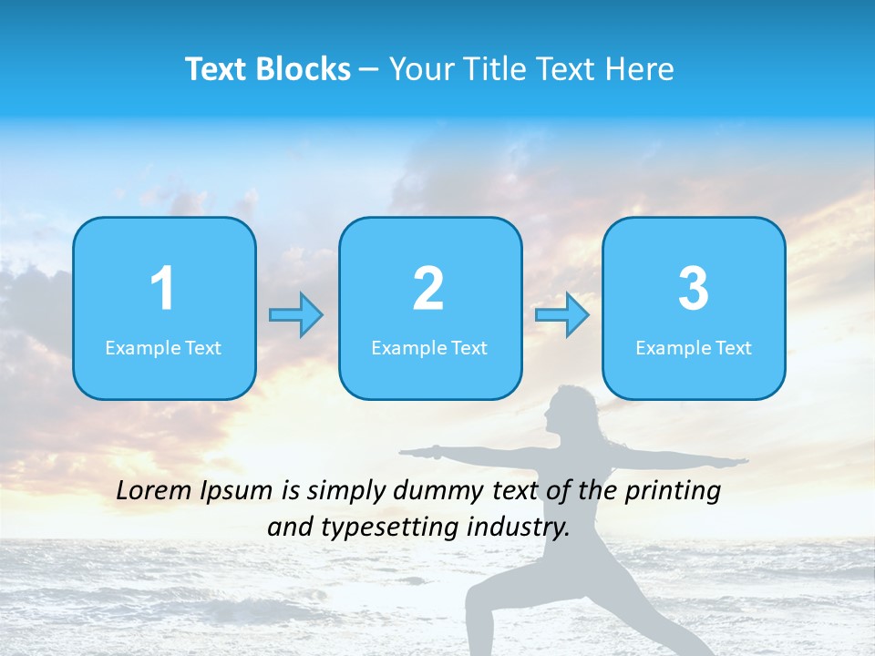 Relaxation Position Sand PowerPoint Template