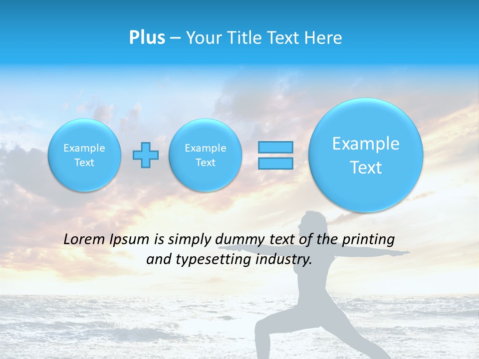 Relaxation Position Sand PowerPoint Template