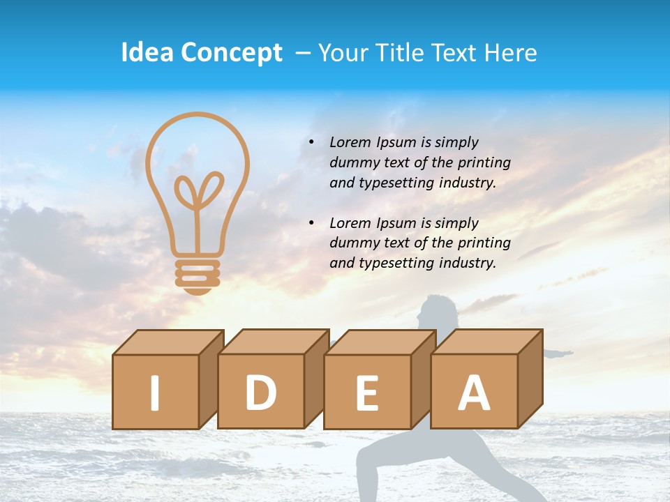 Relaxation Position Sand PowerPoint Template