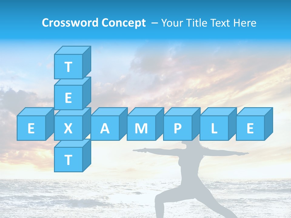 Relaxation Position Sand PowerPoint Template