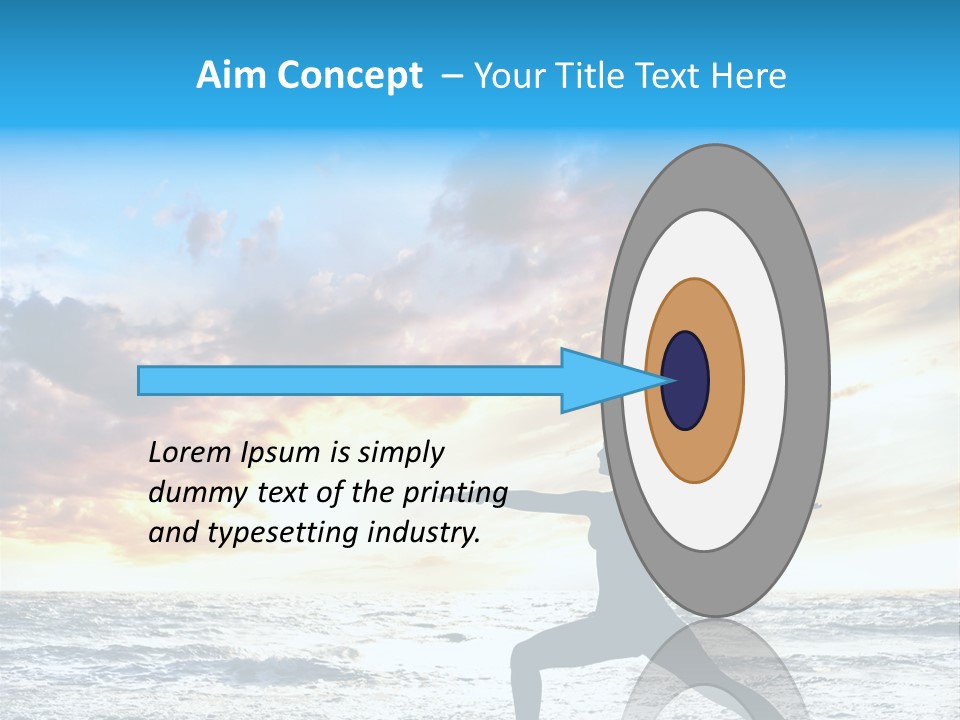 Relaxation Position Sand PowerPoint Template