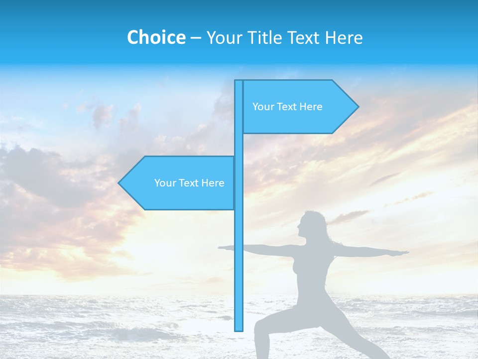 Relaxation Position Sand PowerPoint Template