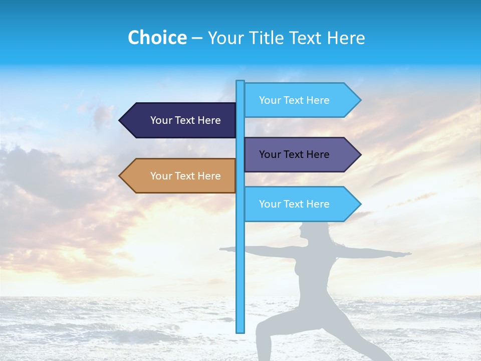 Relaxation Position Sand PowerPoint Template
