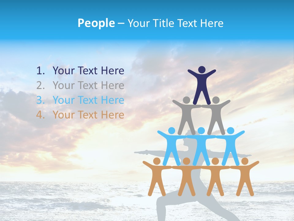 Relaxation Position Sand PowerPoint Template