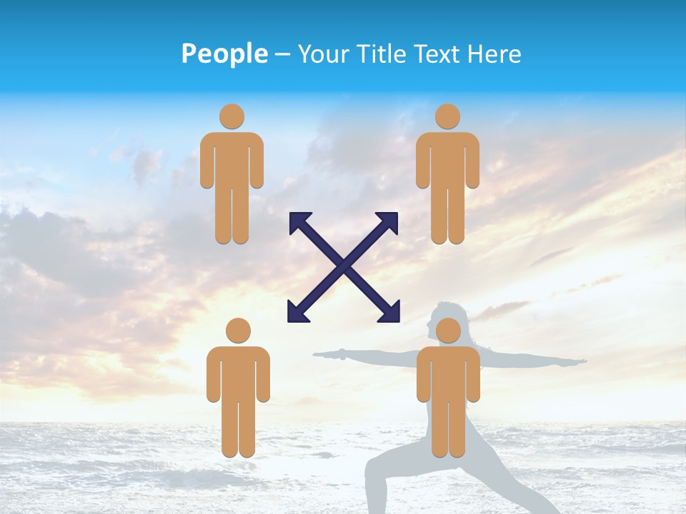 Relaxation Position Sand PowerPoint Template