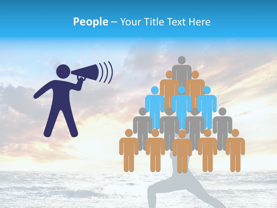 Relaxation Position Sand PowerPoint Template