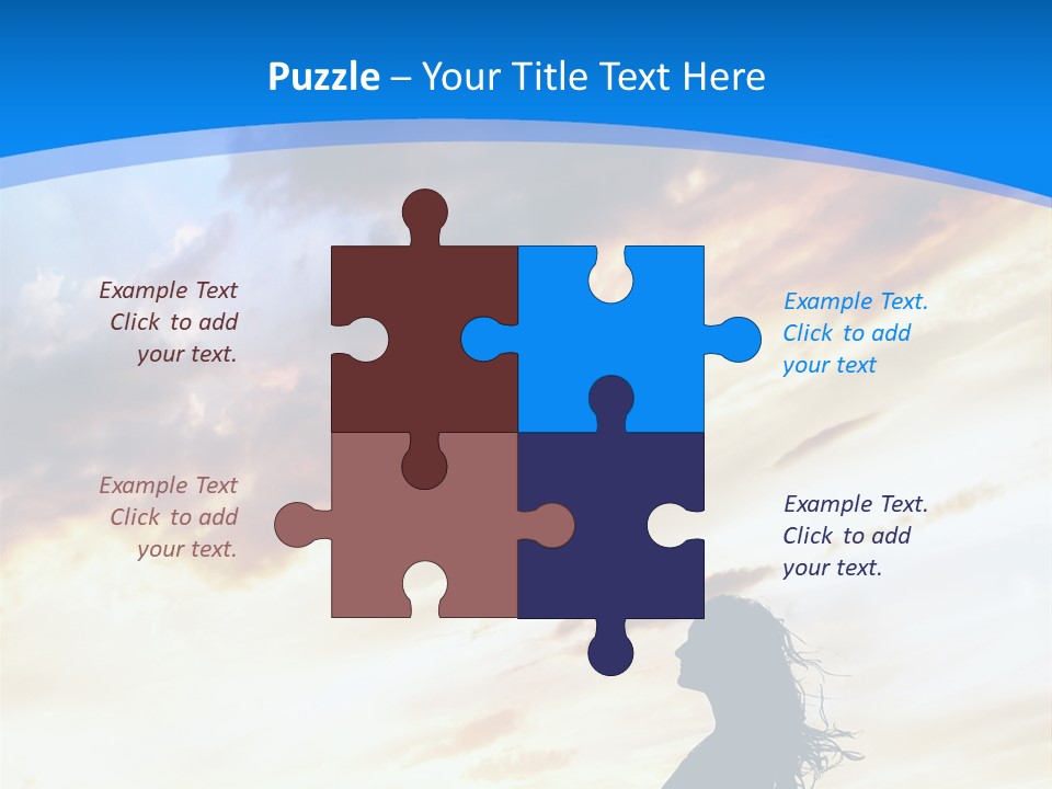 Position Mental Sunset PowerPoint Template