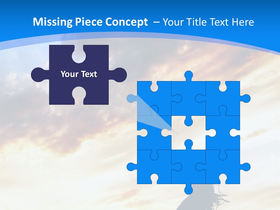 Position Mental Sunset PowerPoint Template