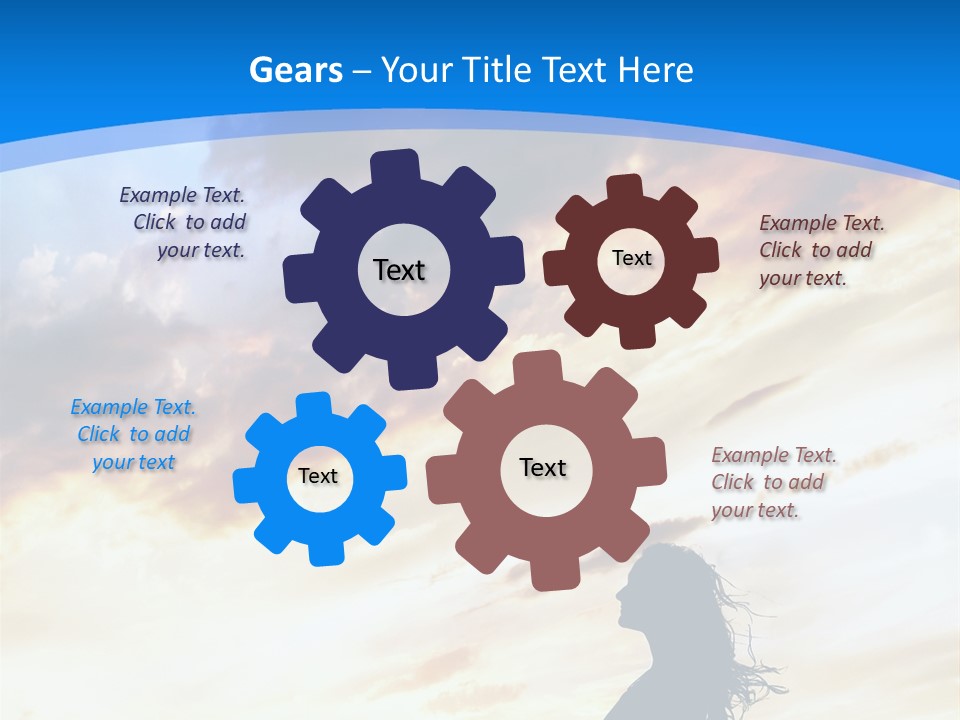 Position Mental Sunset PowerPoint Template