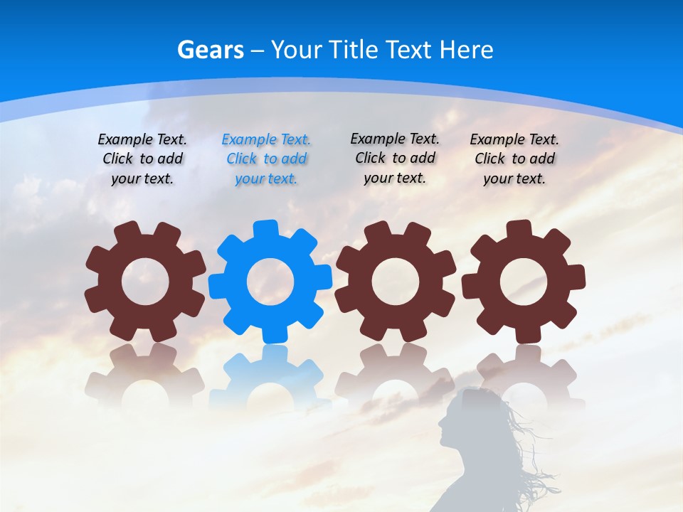 Position Mental Sunset PowerPoint Template