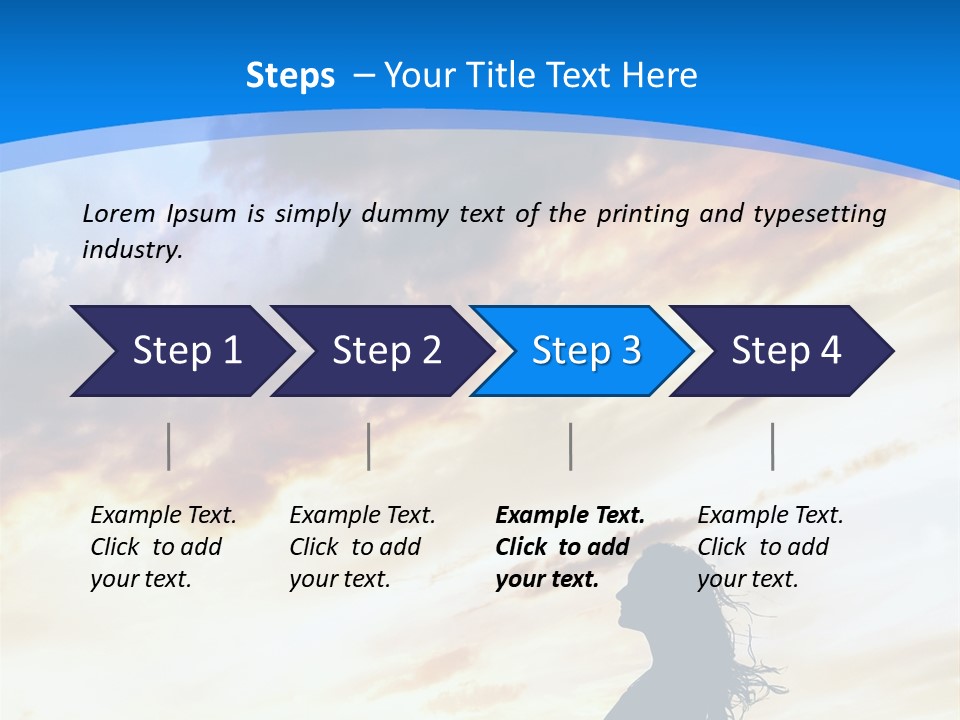Position Mental Sunset PowerPoint Template