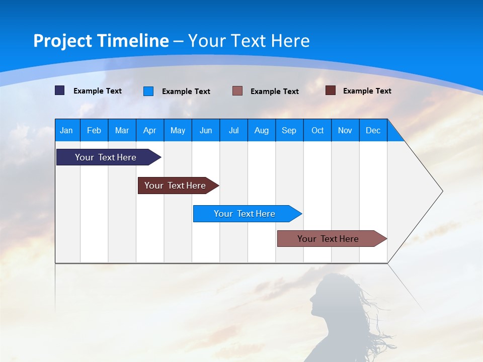 Position Mental Sunset PowerPoint Template
