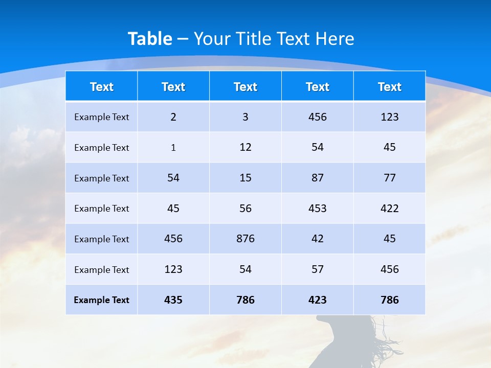 Position Mental Sunset PowerPoint Template