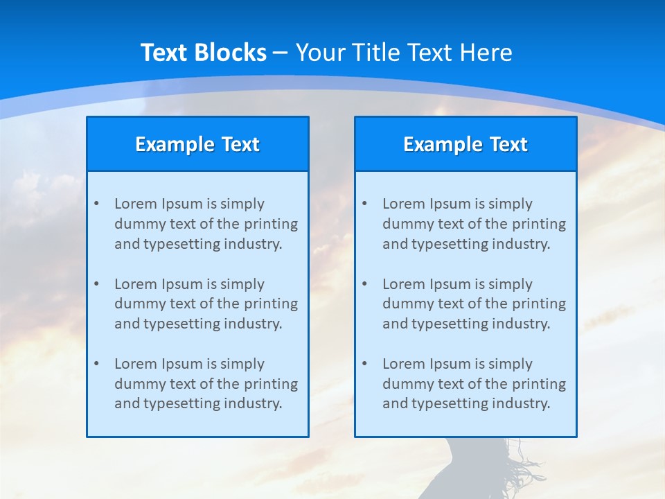Position Mental Sunset PowerPoint Template