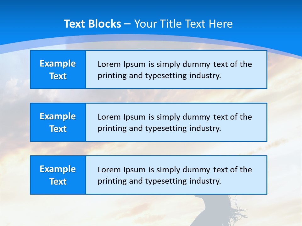 Position Mental Sunset PowerPoint Template