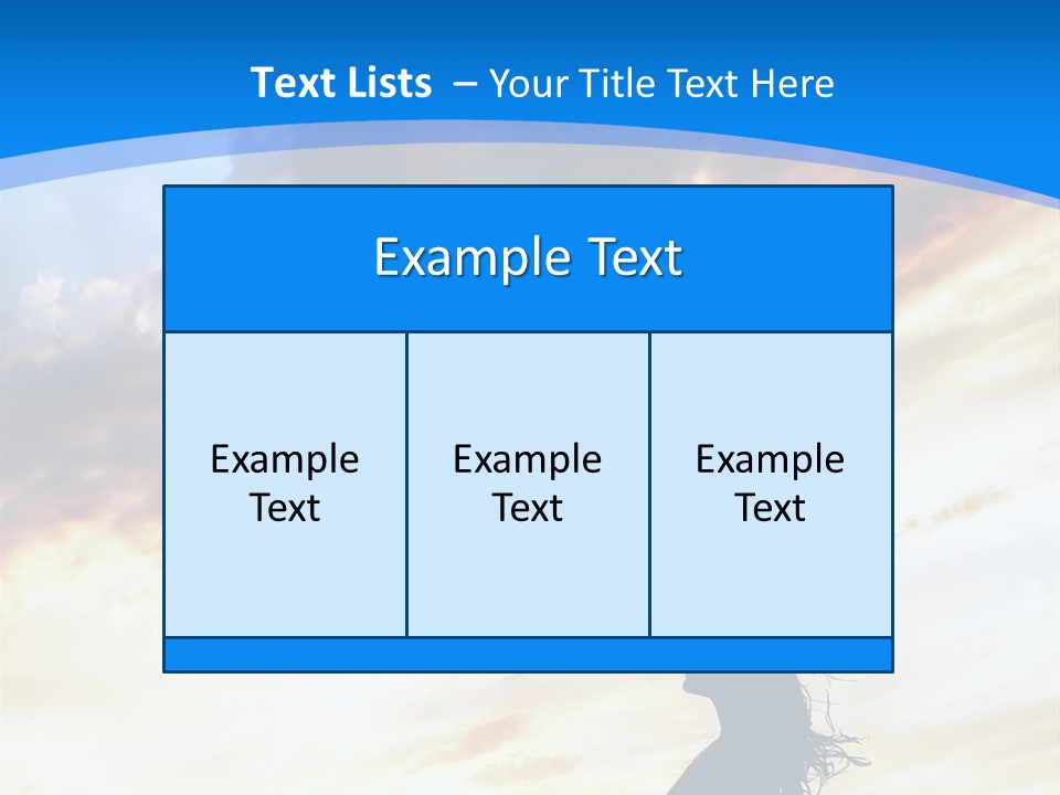 Position Mental Sunset PowerPoint Template