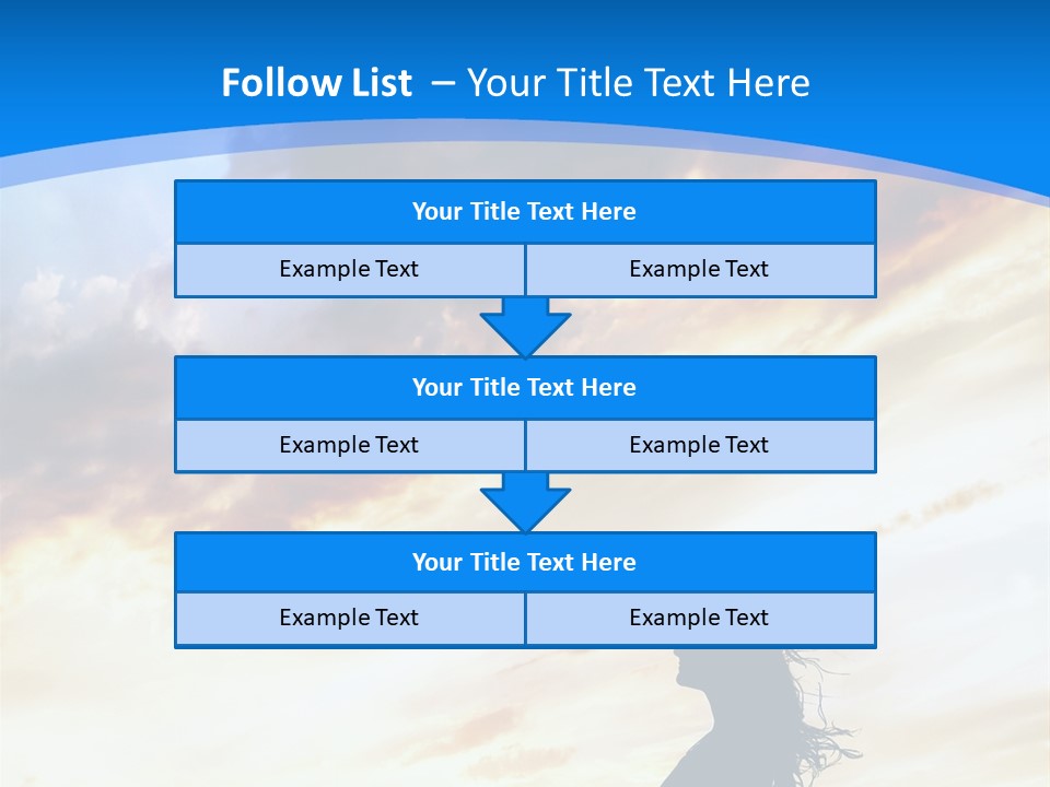 Position Mental Sunset PowerPoint Template