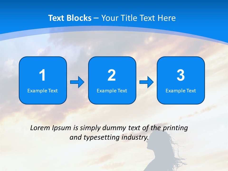 Position Mental Sunset PowerPoint Template