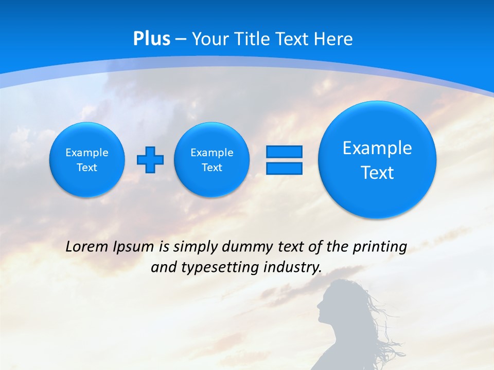 Position Mental Sunset PowerPoint Template