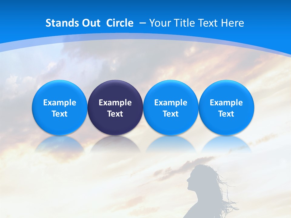 Position Mental Sunset PowerPoint Template
