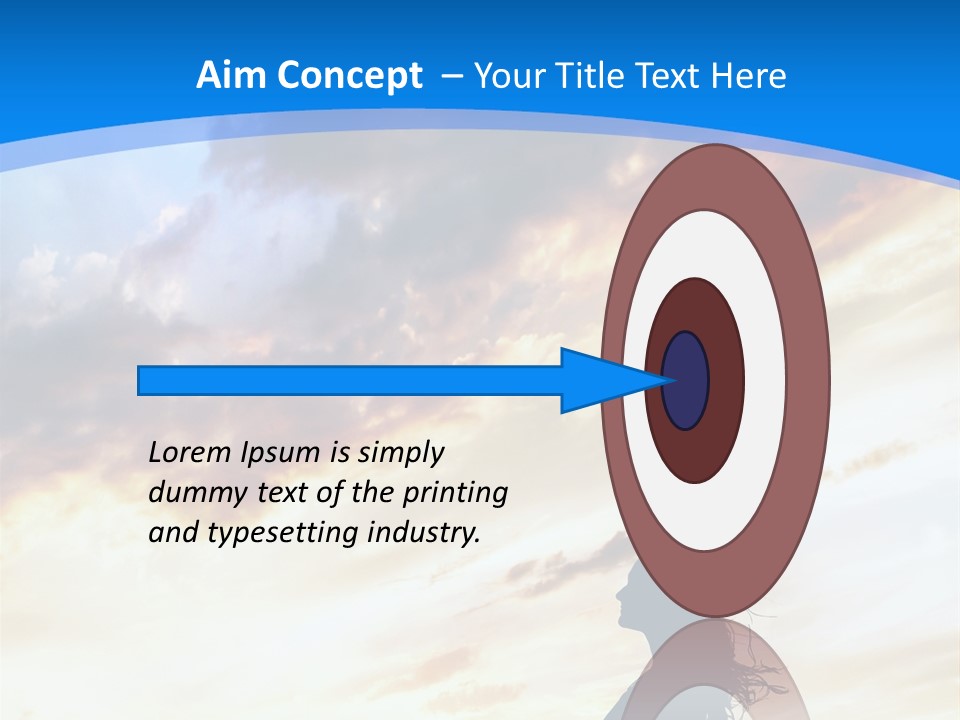 Position Mental Sunset PowerPoint Template