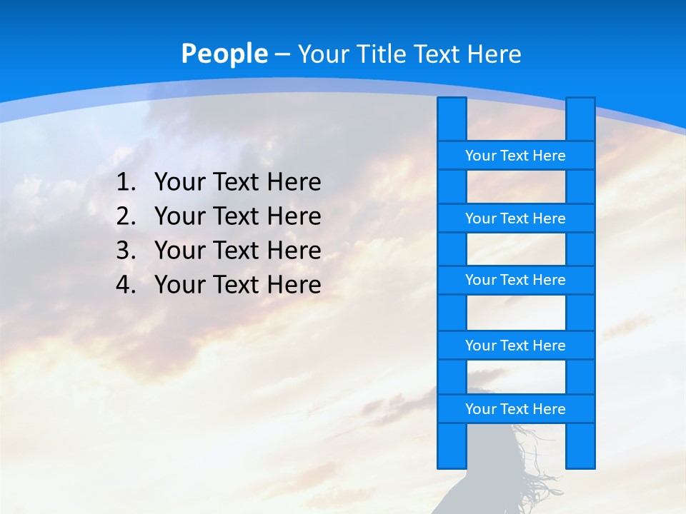 Position Mental Sunset PowerPoint Template